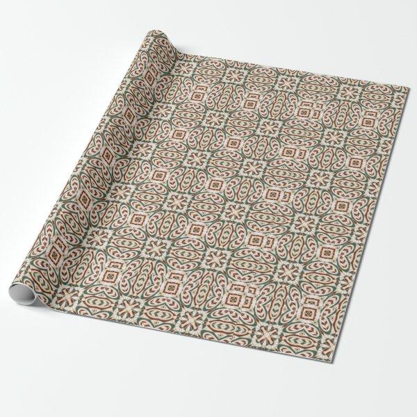 Red Green Squire Wrapping Paper