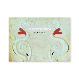 Red Heart Swirls 3dimension