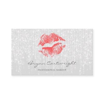Red Kiss Lips with Subtle Twinkle Lights Makeup