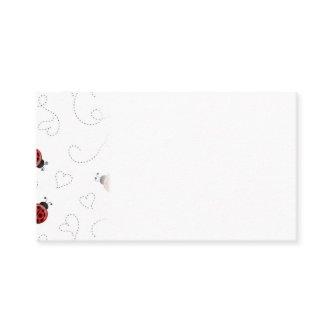 Red Ladybug Beetle Insect Lover Black Hearts