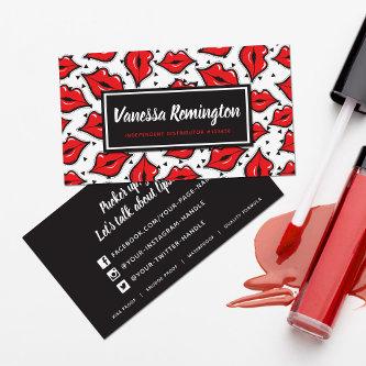 Red Lips Kiss Lipstick & Beauty Distributor Custom
