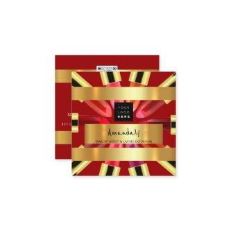 Red Lipstick Shop QRCODE Logo Makeup Artist Frame Square