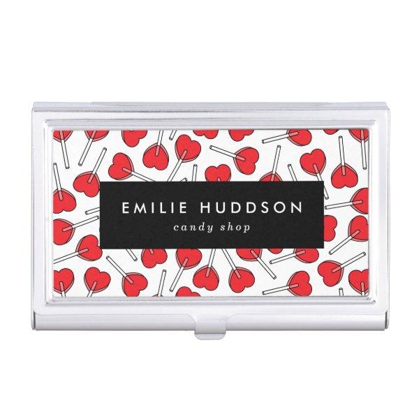 Red Lollipops, Heart Lollipops, Lolly, Candy Shop  Case