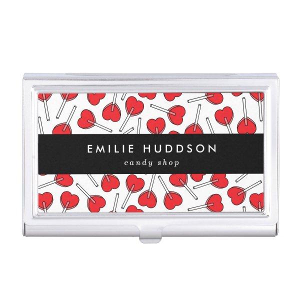 Red Lollipops, Heart Lollipops, Lolly, Candy Shop  Case