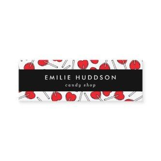 Red Lollipops, Heart Lollipops, Lolly, Candy Shop Mini