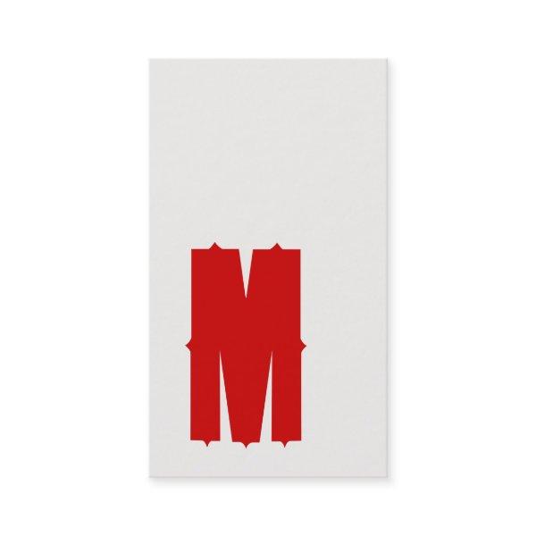 Red M Retro Typography