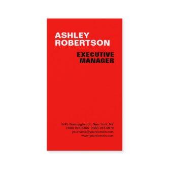 Red Modern Professional Minimalist