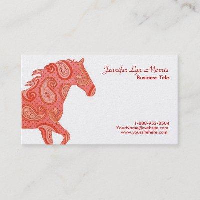 Red Paisley Horse