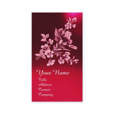 RED PINK FLOWER BOUQUET AND CARNATION MONOGRAM