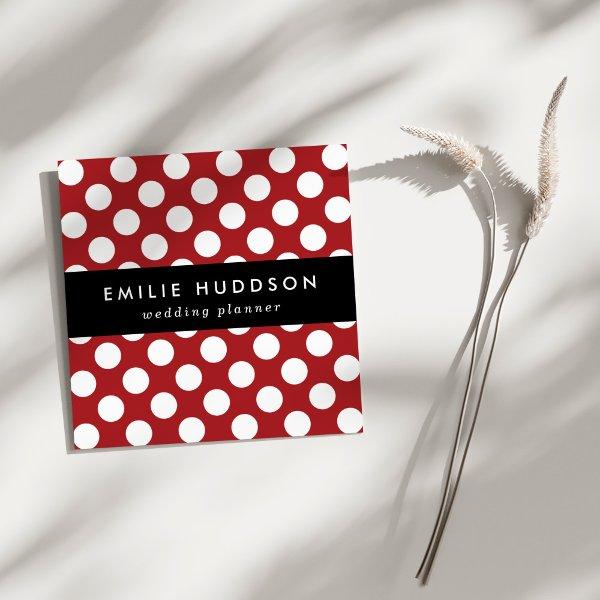 Red Polka Dots, Polka Dot Pattern, Dots, Dotted Square