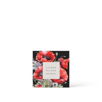 Red Poppy Flower Elegant