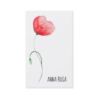 *~* Red Poppy Flower Wedding Event Planner Simple