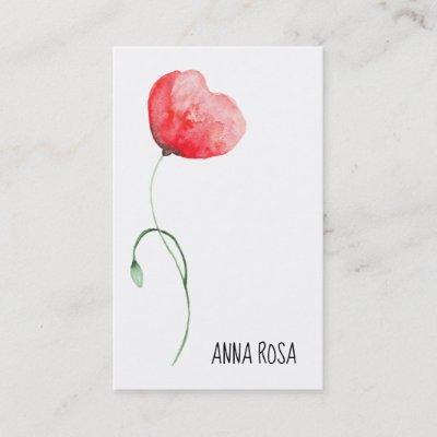 *~* Red Poppy Flower Wedding Event Planner Simple