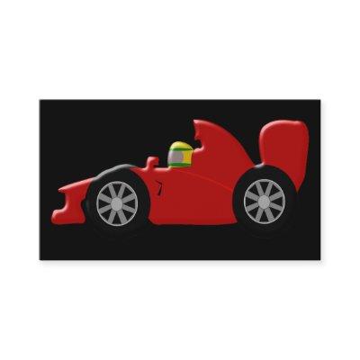 Red Racing Car Driver