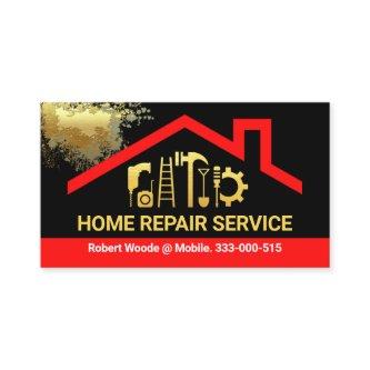 Red Roof Gold Paint Splatter