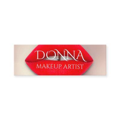 Red Rose Lips QR Code Logo Makeup Lipstick Gloss Mini