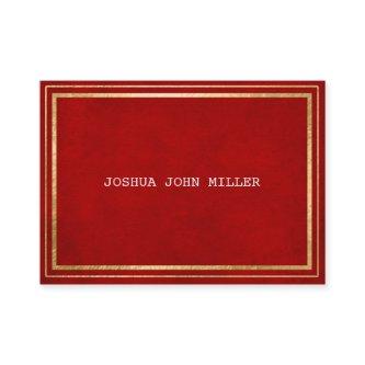 Red Royal Golden Frame Velvet White Vip