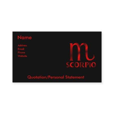 Red Scorpio Horoscope Symbol