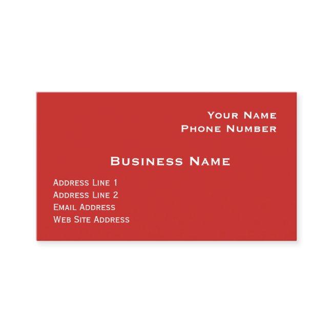 Red Semi-Gloss Template