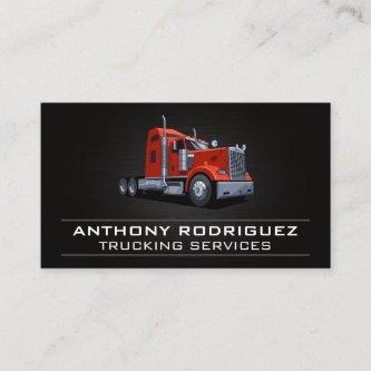 Red Semi Truck | Driver | Logistics