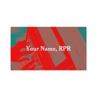 Red Steno Machine Court Reporter