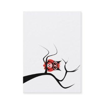Red Sugar Skull Owl in Tree