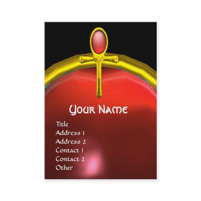 RED TALISMAN RUBY MONOGRAM bright black yellow