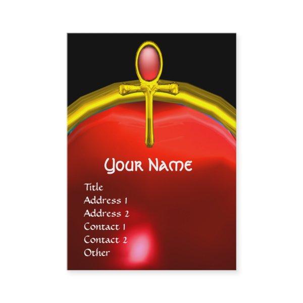 RED TALISMAN RUBY MONOGRAM bright black yellow