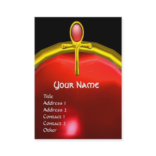 RED TALISMAN RUBY MONOGRAM bright black yellow