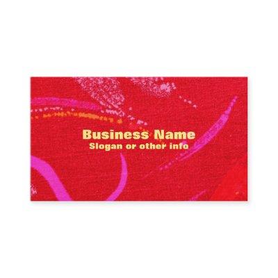 Red Textured Background with Squiggles and Shapes