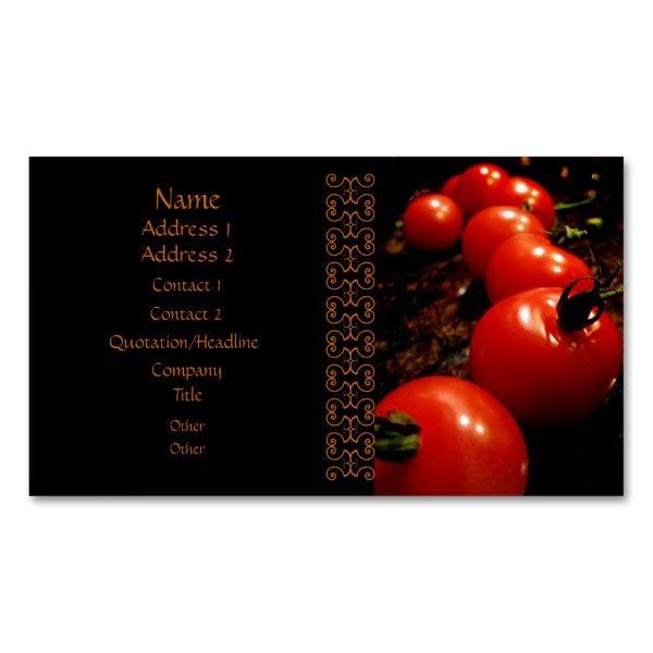 Red Tomato Elegant Black Brown  Magnet
