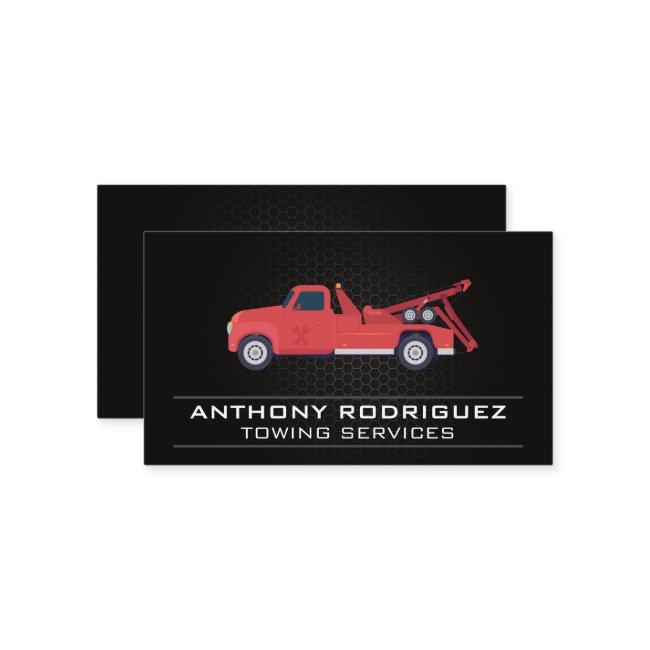 Red Towing Vehicle