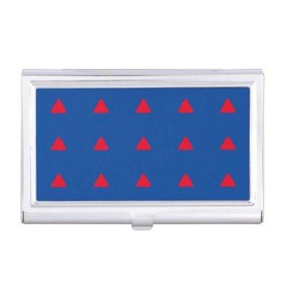 Red Triangle Pattern Blue Modern Artwork  Case