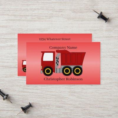 Red Truck Design Calling Card