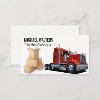 Red Truck | Movers | Boxes