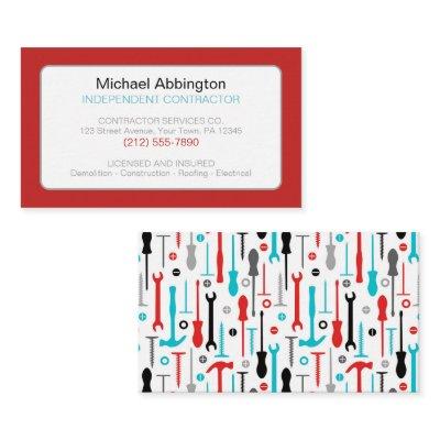 Red Turquoise Tools Contractor