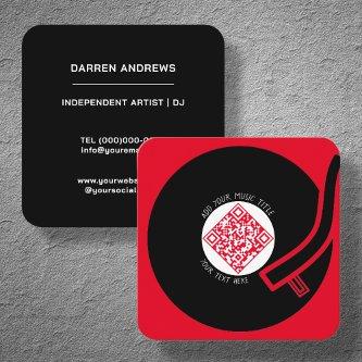 Red Vinyl LP | Music QR Code Square