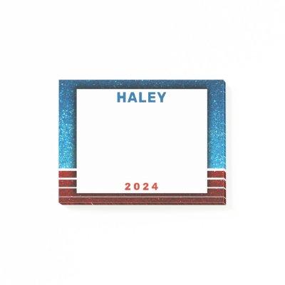 Red White and Blue Glitter 2024 President Politics Post-it Notes