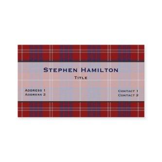 Red, White, & Blue Hamilton Tartan Plaid