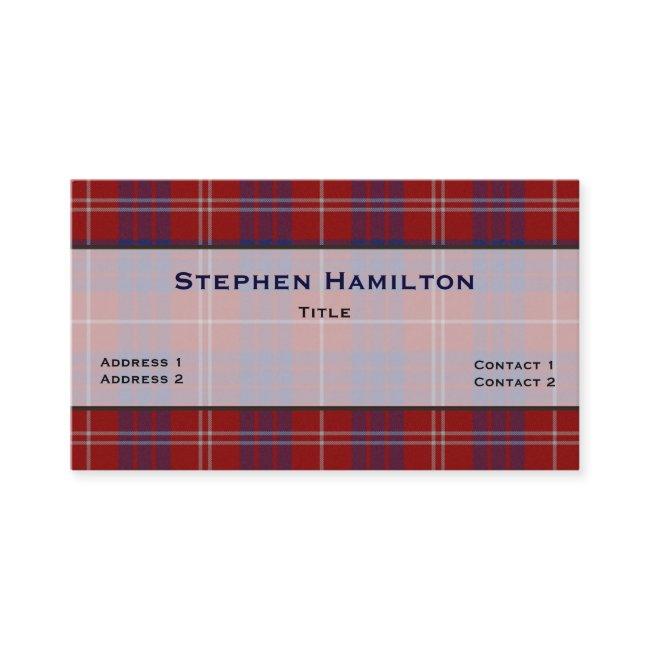 Red, White, & Blue Hamilton Tartan Plaid