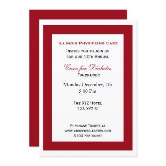 red white classy Corporate party Invitation
