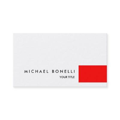 Red White Modern Professional