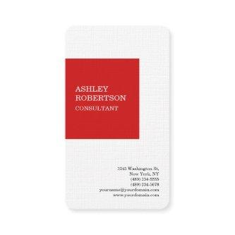 Red White Modern Professional Trendy Minimalist