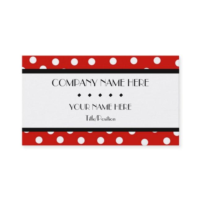 Red & White Polka Dot