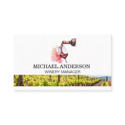 Red Wine Bottle Pour | Winery Vineyard