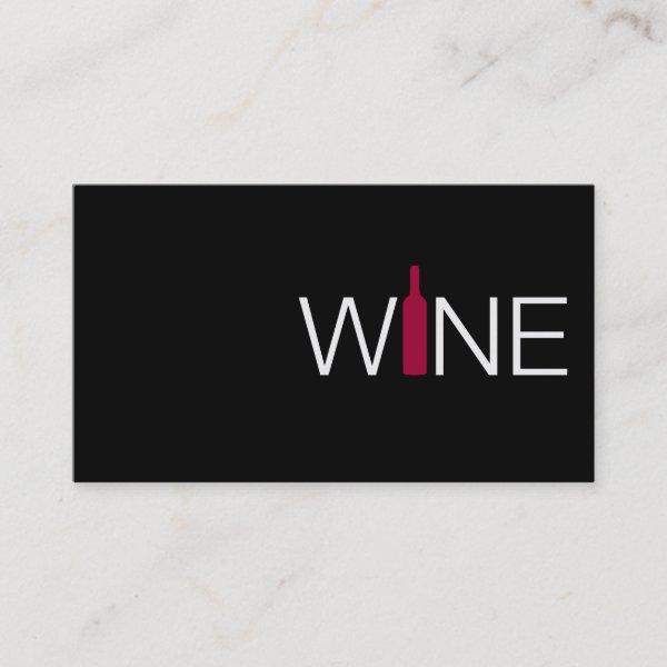 Red Wine Business Simple Card