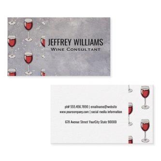 Red Wine Glass Pattern