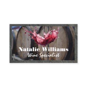 Red Wine Splash and Barrels
