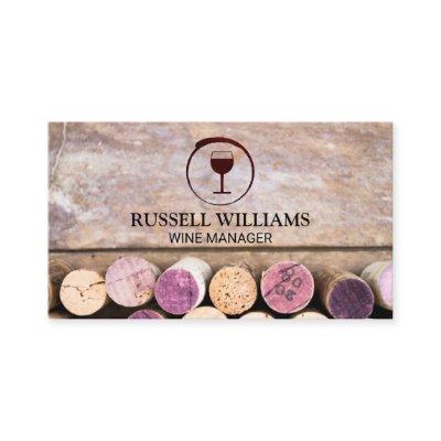 Red Wine Stain Wine Glass | Corks on Table