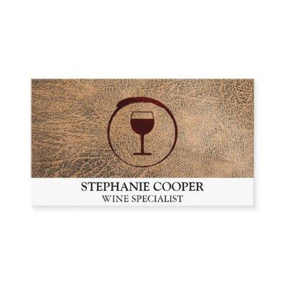 Red Wine Stain with Wine Glass